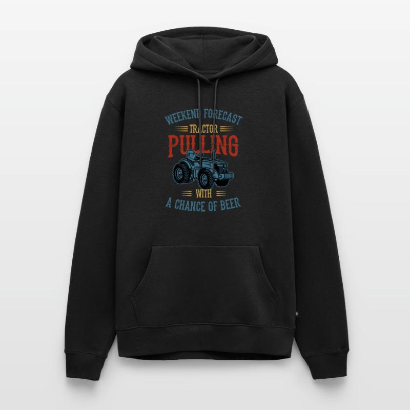tractor pulling, tractor pulling drag, Traktoren, Männer Premium Bio Hoodie