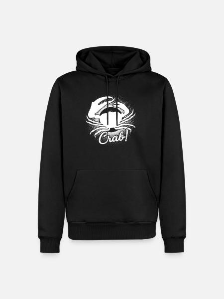 Crab Crab Happy - Men’s Premium Organic Hoodie - black