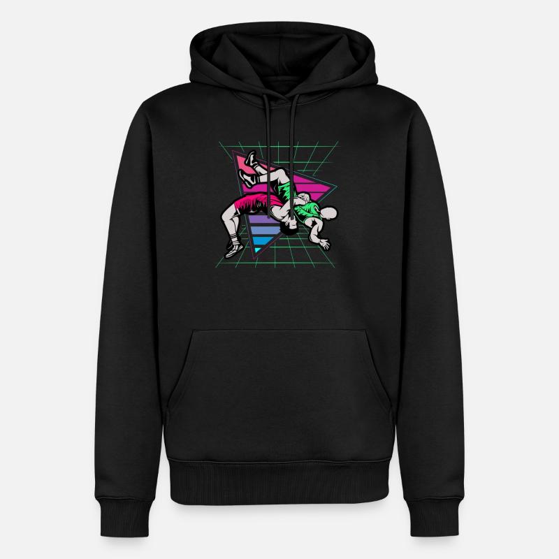 Ringen, Ringen Ringer, 2021, - Männer Premium Bio Hoodie - Schwarz