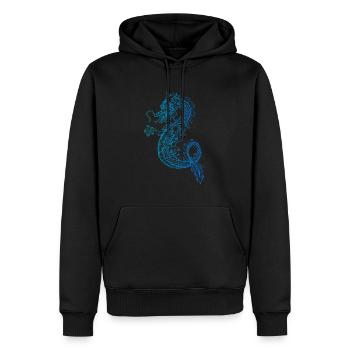 Dragon Japonais T-shirt cadeau Dragon - Sweat à capuche Premium bio Homme - noir - Devant - Nico (187cm)