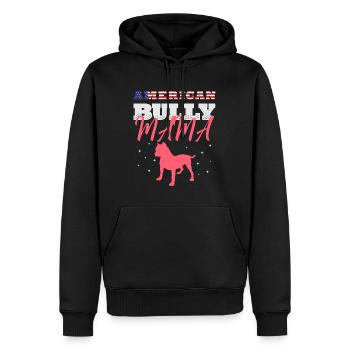 American Bully Bully, Pitbull, - Sweat à capuche Premium bio Homme - noir - Devant - Nico (187cm)