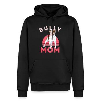 American Bully Pitbull, chien, - Sweat à capuche Premium bio Homme - noir - Devant - Nico (187cm)