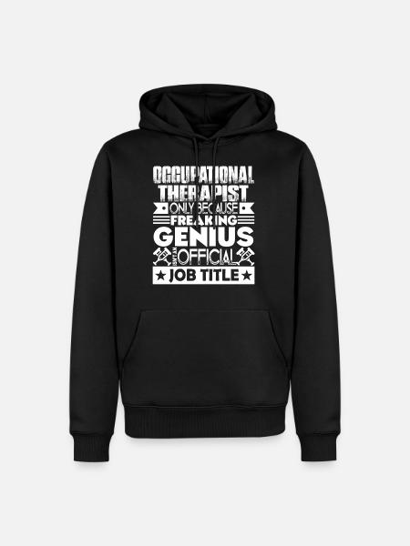 Occupational Therapist Job Title - Men’s Premium Organic Hoodie - black