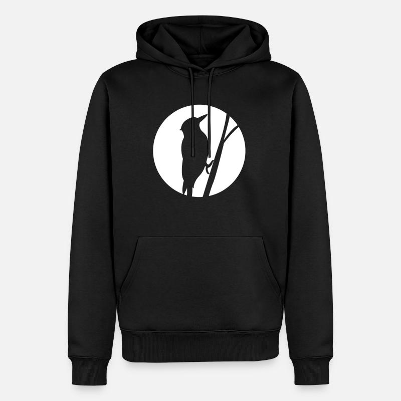 Pics de 100000 - Sweat à capuche Premium bio Homme - noir