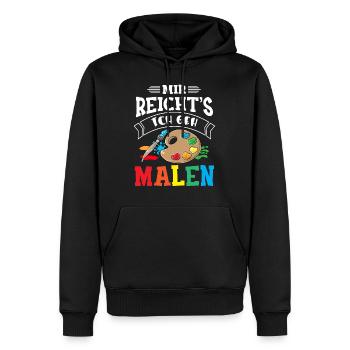 Mir Reicht's Ich geh Malen Lustiger Maler Spruch K - Männer Premium Bio Hoodie - Schwarz - Vorne - Nico (187cm)