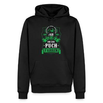Mir reichts ich geh Moped fahren Steyr Mopedfahrer - Männer Premium Bio Hoodie - Schwarz - Vorne - Nico (187cm)