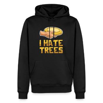 Discgolf Spruch für einen Discgolf Spieler - Männer Premium Bio Hoodie - Schwarz - Vorne - Nico (187cm)