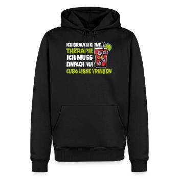 Cuba Libre - Männer Premium Bio Hoodie - Schwarz - Vorne - Nico (187cm)