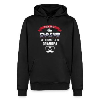 Fathers day, Fathers day grandfather, greatest - Männer Premium Bio Hoodie - Schwarz - Vorne - Nico (187cm)