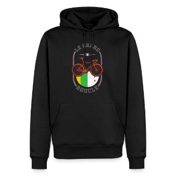 tour france, tour france tour radfahren, - Männer Premium Bio Hoodie - Schwarz - Vorne - Nico (187cm)