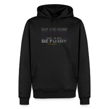 Furry, Furry Fursona, Kongresse, - Männer Premium Bio Hoodie - Schwarz - Vorne - Nico (187cm)