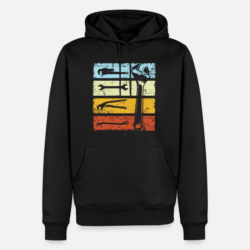 Chauffeurs Retro Outil - Sweat à capuche Premium bio Homme - noir