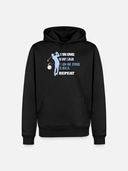 Golf Lover Golfer - Men’s Premium Organic Hoodie - black