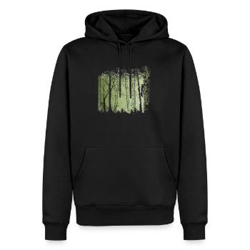 Squirrel In Forest - Männer Premium Bio Hoodie - Schwarz - Vorne - Nico (187cm)