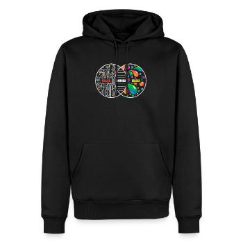Chimie Comme magie Seulement Real Chimiste Réalité - Sweat à capuche Premium bio Homme - noir - Devant - Nico (187cm)