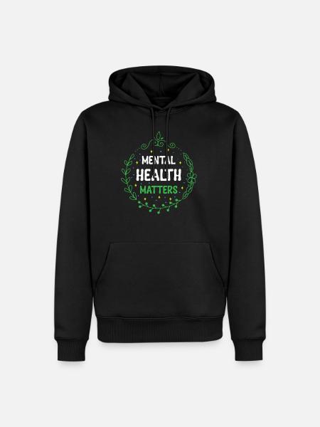 Mental health, mental health - Men’s Premium Organic Hoodie - black