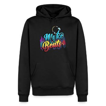 Beatmaker, Beatmaker Beat , Produzent, - Männer Premium Bio Hoodie - Schwarz - Vorne - Nico (187cm)