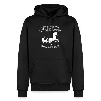 Horse Equine Assisted Gravity Checks - Sweat à capuche Premium bio Homme - noir - Devant - Nico (187cm)