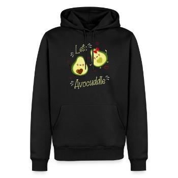 Avocado, Avocado Lebensmittel, veganes Essen, - Männer Premium Bio Hoodie - Schwarz - Vorne - Nico (187cm)