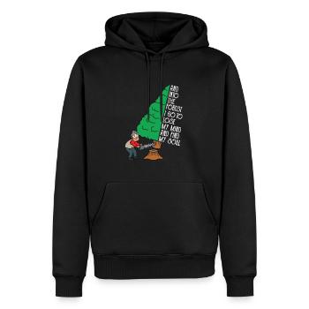 Et Into The Forest I go to Lose My mind Forester - Sweat à capuche Premium bio Homme - noir - Devant - Nico (187cm)