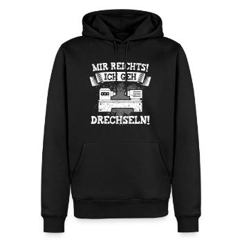 Mir reichts ich geh Drechseln Drechsler - Männer Premium Bio Hoodie - Schwarz - Vorne - Nico (187cm)