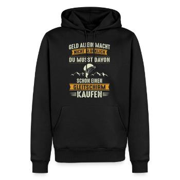 Gleitschirm Paragleiten Paragleiter Paragliding - Männer Premium Bio Hoodie - Schwarz - Vorne - Nico (187cm)