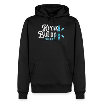 Kajakfahren Spruch für einen Kajak-Sportler - Männer Premium Bio Hoodie - Schwarz - Vorne - Nico (187cm)