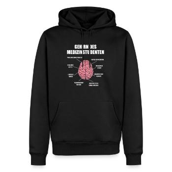 Medizin Student Gehirn Medizinstudent Medizin Arzt - Männer Premium Bio Hoodie - Schwarz - Vorne - Nico (187cm)
