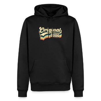 15th Birthday Gift Original Men Women Born In 2006 - Men’s Premium Organic Hoodie - black - Front - Nico (187cm)