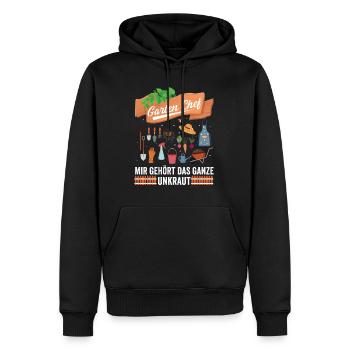 Lustiges Gärtner Design für die Gartenarbeit - Männer Premium Bio Hoodie - Schwarz - Vorne - Nico (187cm)