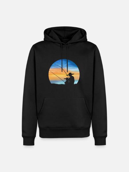 Pêche ensemble - Père Et Fils - Sweat à capuche Premium bio Homme - noir