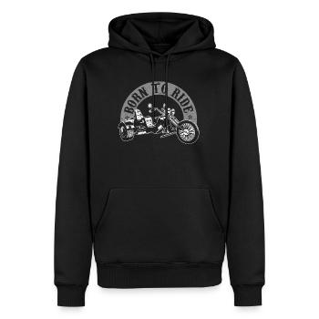 Né pour Ride Trike Rider Trikes Tricycle Biker - Sweat à capuche Premium bio Homme - noir - Devant - Nico (187cm)