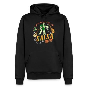 Salsa Tanz Tänzer Tanzen Tanzlehrer Geschenkidee - Männer Premium Bio Hoodie - Schwarz - Vorne - Nico (187cm)