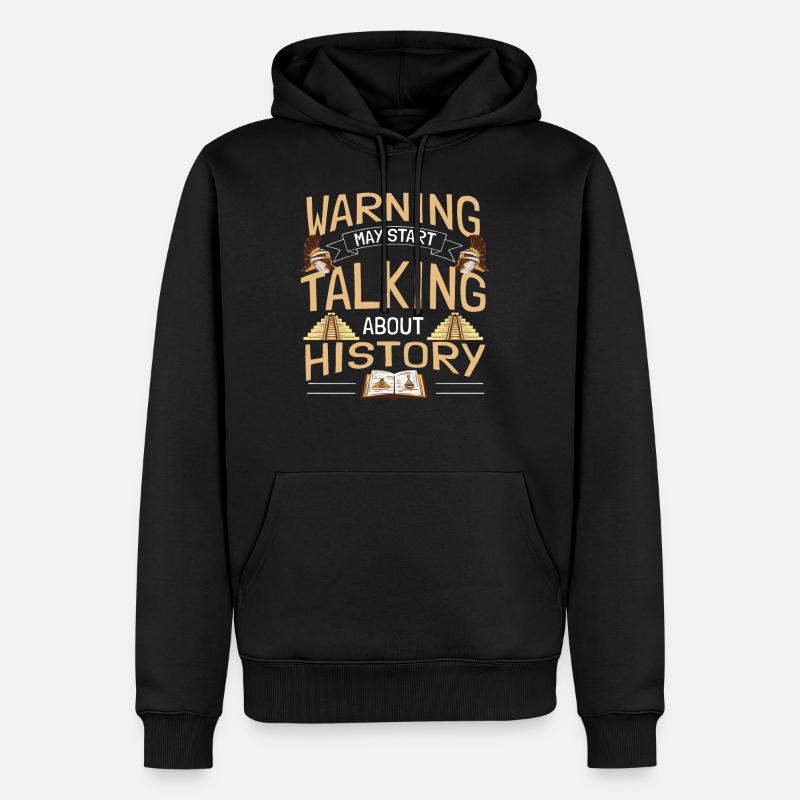Geschichte Geschichtslehrer Unterricht Geschenk - Männer Premium Bio Hoodie - Schwarz