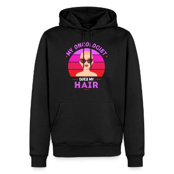 Chimio, chimio, chimio, chimio, - Sweat à capuche Premium bio Homme - noir - Devant - Nico (187cm)
