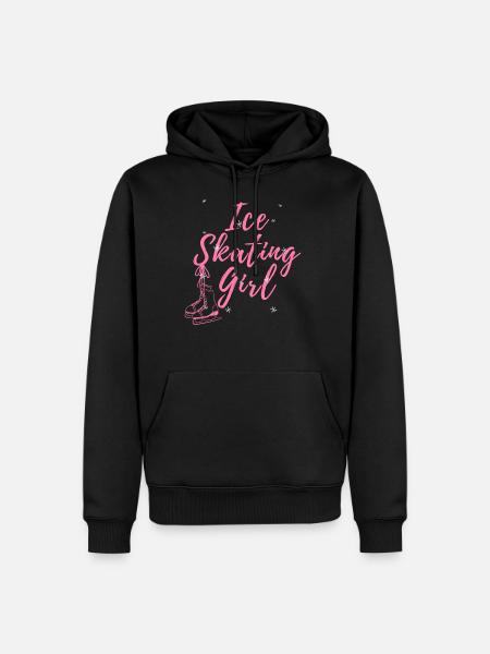 Ice skating, ice skating - Men’s Premium Organic Hoodie - black