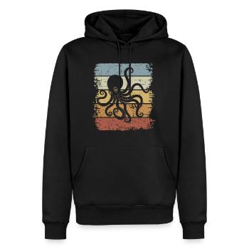 Oktopus Kraken Tentakel Tintenfisch Meer Kreatur - Männer Premium Bio Hoodie - Schwarz - Vorne - Nico (187cm)