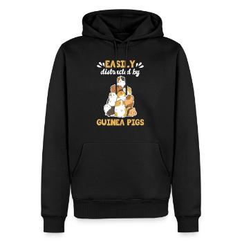 Design de cobaye pour un cobaye - Sweat à capuche Premium bio Homme - noir - Devant - Nico (187cm)