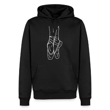 Ballet Chaussures - Sweat à capuche Premium bio Homme - noir - Devant - Nico (187cm)