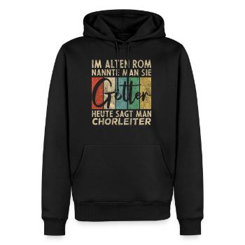 Lustige Chorleiter Sprüche - Männer Premium Bio Hoodie - Schwarz - Vorne - Nico (187cm)