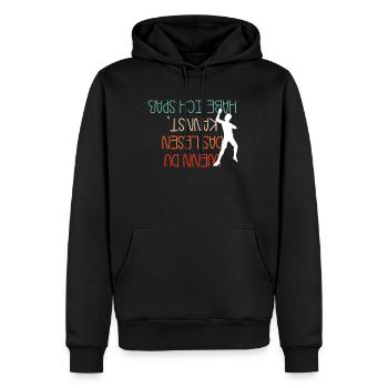 Wenn Du Das Lesen Kannst Habe Ich Spaß Kletterer - Männer Premium Bio Hoodie - Schwarz - Vorne - Nico (187cm)