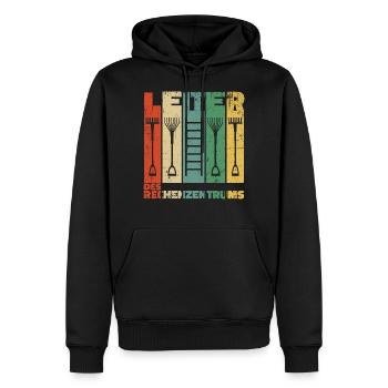 Leiter des Rechenzentrums Gartenarbeit Gärtner - Männer Premium Bio Hoodie - Schwarz - Vorne - Nico (187cm)