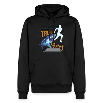 Amputation Rollstuhl Behinderung Handicap Geschenk - Männer Premium Bio Hoodie - Schwarz - Vorne - Nico (187cm)