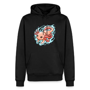 Kawaii - Vie marine mexicaine - Un - Sweat à capuche Premium bio Homme - noir - Devant - Nico (187cm)