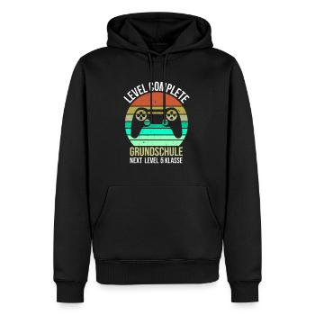 Level Complete Primary School Enrolment Gymnasium - Men’s Premium Organic Hoodie - black - Front - Nico (187cm)