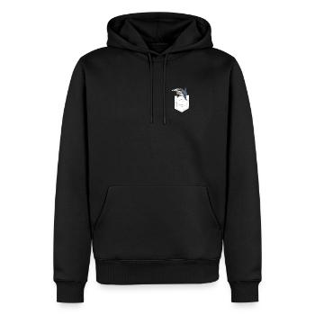 Hammerhead Shark Pocket Shark Lover Cute Shark - Sweat à capuche Premium bio Homme - noir - Devant - Nico (187cm)