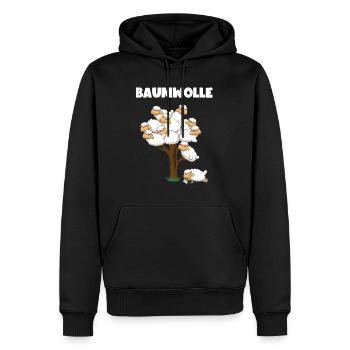 Lustiger Comic Baumwolle Schaf Spruch Geschenk - Männer Premium Bio Hoodie - Schwarz - Vorne - Nico (187cm)