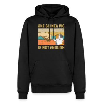 Cobaye Proverbe pour un cobaye - Sweat à capuche Premium bio Homme - noir - Devant - Nico (187cm)