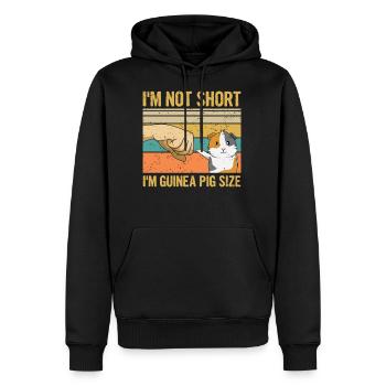 Design de cobaye pour un cochon d’eau domestique - Sweat à capuche Premium bio Homme - noir - Devant - Nico (187cm)