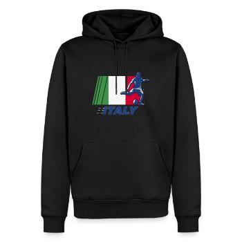 Football, Fan de football, futbol, - Sweat à capuche Premium bio Homme - noir - Devant - Nico (187cm)